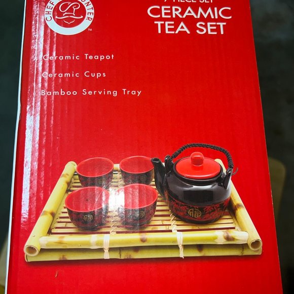 Chef’s Counter 7-Piece Ceramic Tea Set - Picture 4 of 4